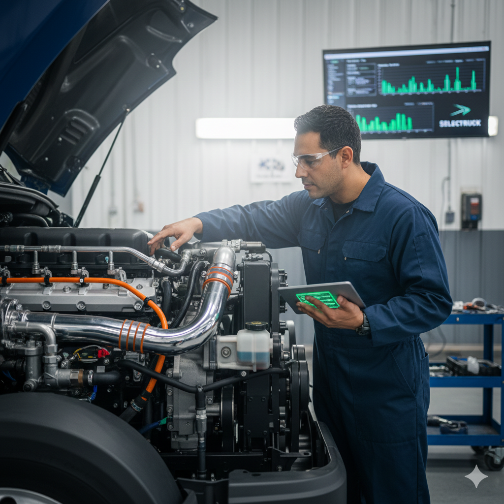 Técnico realizando mantenimiento preventivo